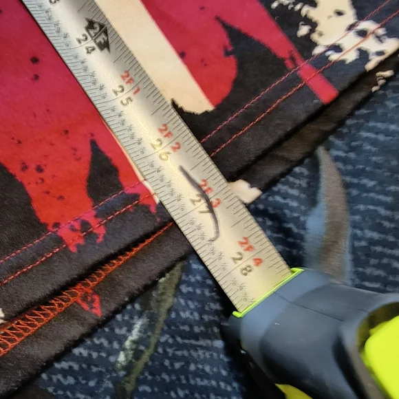 Unknown Red, White & Blue American Flag Cold Shoulder Top With Lace Sleeves - Picture 5 of 5